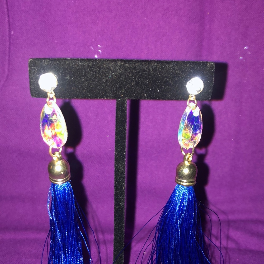 Donated! Blue Tassel Earnings - Picture 2 of 4